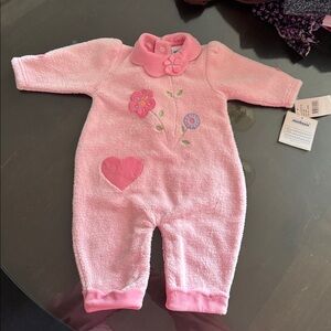 Soft Cozy Pink Baby Onesie